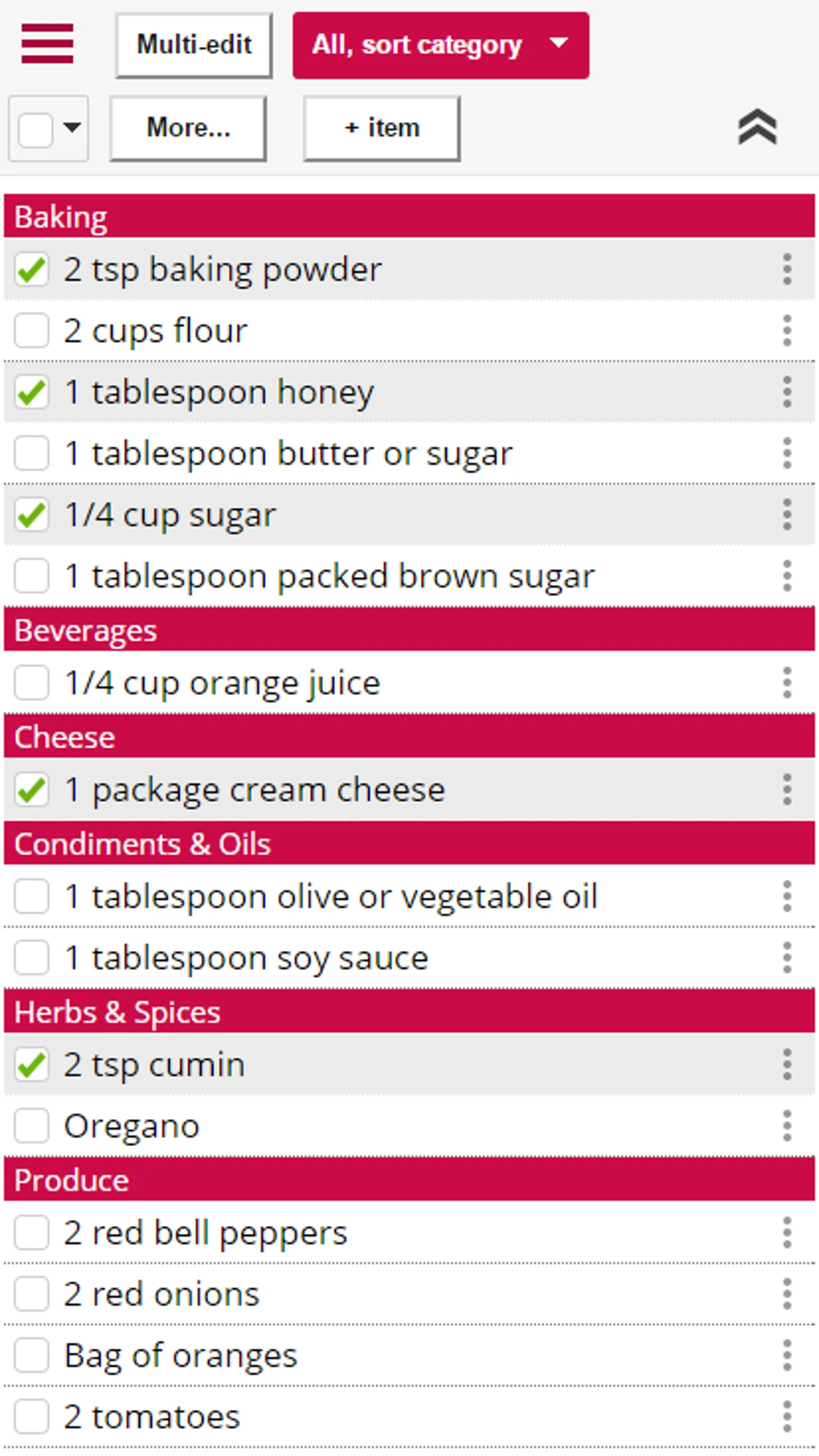 Copy Me That - recipe manager screenshot